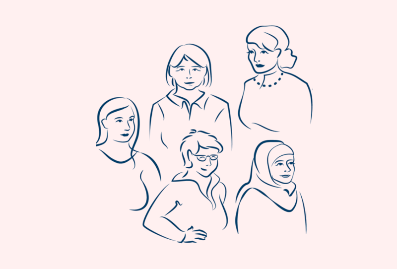 Bilde av kvinner i diverse aldersgrupper